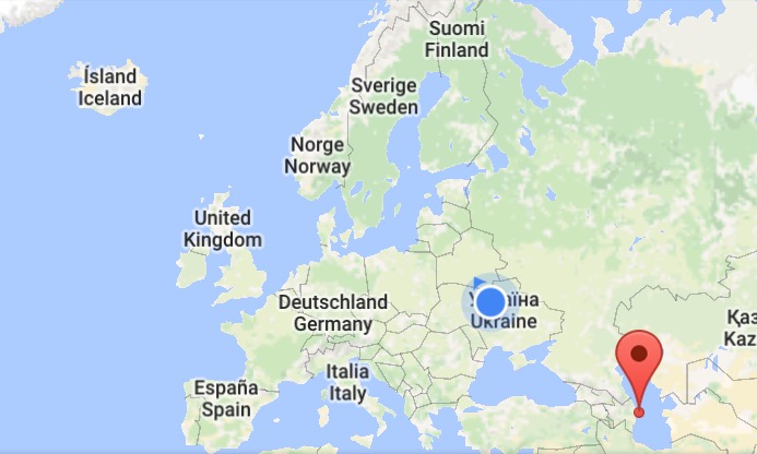 Europe Map Baku